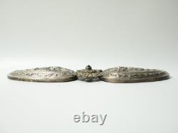 Old large Ottoman Empire Balkan ethnic silver buckle, 19th century