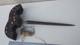 Old Rare Patented Truche Decoy Mirror, With Iron Stake To Restore