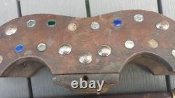 Old rare patented TRUCHE decoy mirror, with iron stake to restore