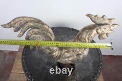 Old rooster weather vane church steeple zinc copper folk art 2700