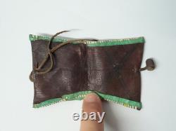 Old set of 2 Tuareg objects: amulet and flint pouch, Sahel, Quran, 19th–20th century
