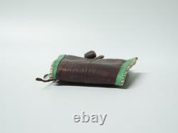 Old set of 2 Tuareg objects: amulet and flint pouch, Sahel, Quran, 19th–20th century