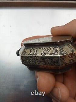 Opium box 19th century Chinese Tobacco Opium Chinese paktong