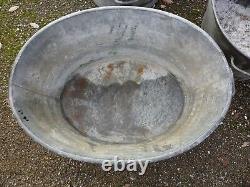 Oval zinc tub