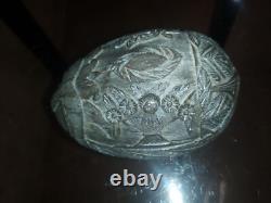 PRISONER'S WORK Coconut carved by a convict from Toulon April 1915 WWI