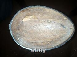 PRISONER'S WORK Coconut carved by a convict from Toulon April 1915 WWI
