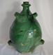 Provence 19th Century Earthenware Glazed Green Engobe 4 Passants