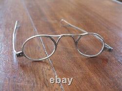 Pair Of 19th Century Binocle Glasses In Solid Silver Boar