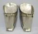 Pair Of Stirrups Of Parade In Nickel Silver. Popular Art And Tradition. Horse