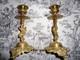 Pair Of 19th-century Candlesticks, Winged Dragon, Griffin, Hippogriff, Napoleon Iii