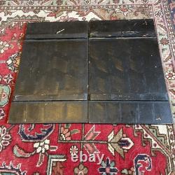 Pair of Lacquered and Decorated Panels Japan Mount FUJI Meiji Period Very Rare