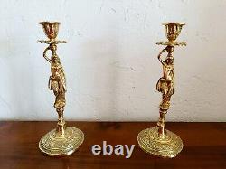 Pair of Louis XV bronze candlesticks