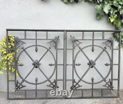 Pair of Wrought Iron Gates from the Altar of a Brewer’s Chapel