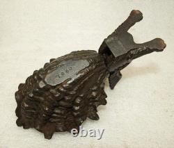 Patinated Cast-Iron Pipe Holder with Chimera, 19th Century