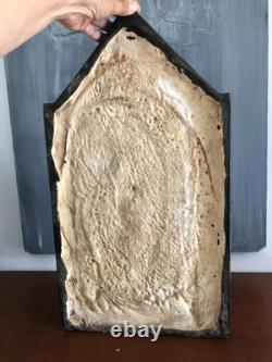 Patinated plaster bas-relief of the cantors of Tours Cathedral (H 54 cm)