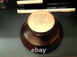 Paul Fouillen 1920 Very Beautiful Pyrographed Wooden Bowl. Perfect condition