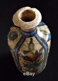 Persian Ceramic Earthenware Qajar Pottery Persian Islamic Vase Iznik Kajar 19th C