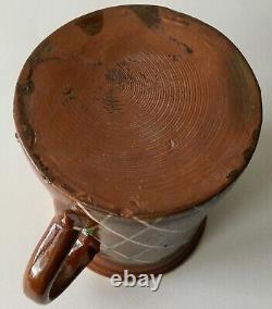 Pitcher / Pot Terracotta Glazed. Pottery Savoy. Folk Art Clay Pot
