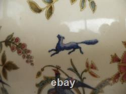 Planter Faience Vase Bronze Mount Choisy Le Roi Flowers Bowl Model with Cat