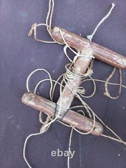 Polychrome Wooden Puppet with Articulated Mouth, Hands, Fingers, and Feet, China, 19th Century