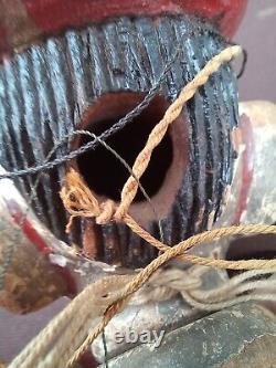 Polychrome Wooden Puppet with Articulated Mouth, Hands, Fingers, and Feet, China, 19th Century