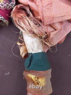 Polychrome Wooden Puppet with Articulated Mouth, Hands, Fingers, and Feet, China, 19th Century