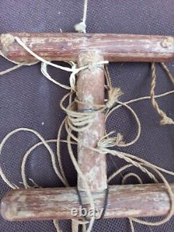 Polychrome Wooden Puppet with Articulated Mouth, Hands, Fingers, and Feet, China, 19th Century