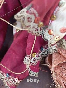 Polychrome Wooden Puppet with Articulated Mouth, Hands, Fingers, and Feet, China, 19th Century