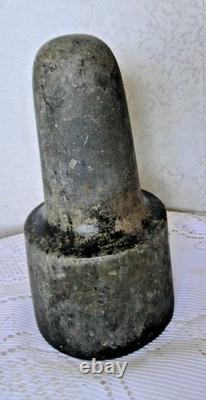 Polynesian carved natural stone pestle, antique folk art, 19th century, No. 2