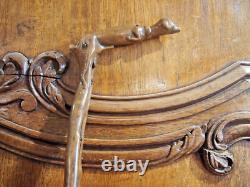 Popular Art 19th Century Carved Wooden Cane Representing a Dog