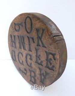 Popular Art Mold Carved Wood, Alphabet Art Nouveau, Art Bistrot