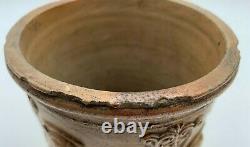 Pot A Tabac A Decors Religious Terracotta Vernissee 19th G6031