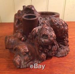 Pots In A Beautiful Bramble Boxwood Folk Art Nineteenth