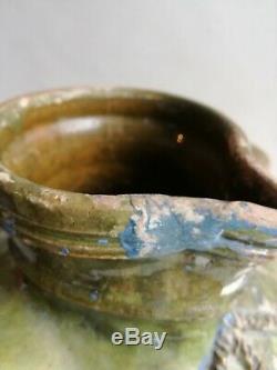 Pottery La Chapelle Des Pots Olive Oil Saintonge Coat Charente Glazed Earthenware