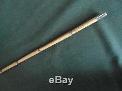 Pretty Fine Cane 19th Tooth Morse Montureargent Rod Bamboo Beautiful Condition