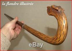 Pretty Popular Art Carved Cane With A Dog's Head