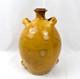 Provence 19th Century Consciousness Glazed Terracotta Yellow Engobe With 4 Passers