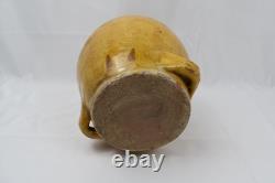 Provence 19th Century Consciousness Glazed Terracotta Yellow Engobe with 4 Passers