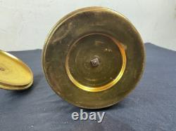 RARE Cigar and Cigarette Distributor Box, 19th Century Repoussé Brass