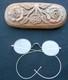 Rare Glasses Case Late 18th Early 19th Sculpted Wood Folk Art 13.5 Cm