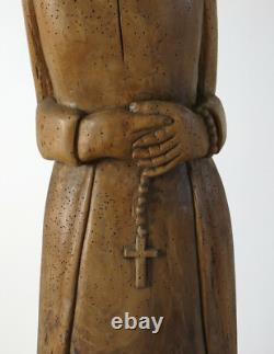 RELIGIOUS STATUE, signed JR or RJ, artist, folk art, religious, sculpture