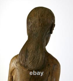 RELIGIOUS STATUE, signed JR or RJ, artist, folk art, religious, sculpture