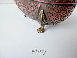 Rare 18th Century Islamic Art Ottoman Copper Covered Box