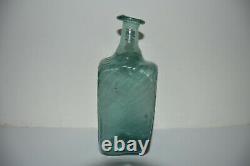 Rare 18th Century Swiss / Austrian Alpine Decanter Half Post Glass Bottle