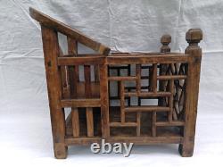 Rare. 19th Century Chinese Chair for Baby in Wood. Tenon and Mortise Joinery.