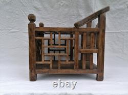 Rare. 19th Century Chinese Chair for Baby in Wood. Tenon and Mortise Joinery.
