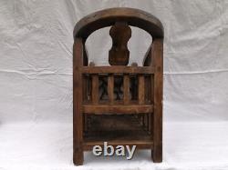 Rare. 19th Century Chinese Chair for Baby in Wood. Tenon and Mortise Joinery.