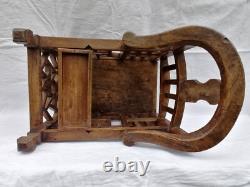 Rare. 19th Century Chinese Chair for Baby in Wood. Tenon and Mortise Joinery.