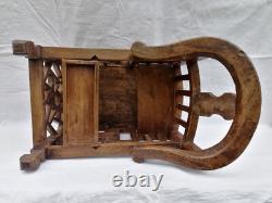 Rare. 19th Century Chinese Chair for Baby in Wood. Tenon and Mortise Joinery.