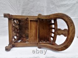 Rare. 19th Century Chinese Chair for Baby in Wood. Tenon and Mortise Joinery.